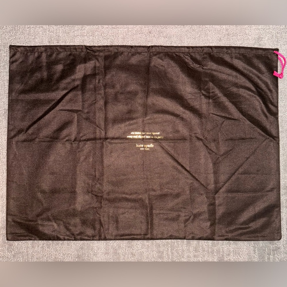 Kate Spade Brown Dust Cover Cloth Drawstring Bag